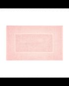 Alfombra de baño de algodón - diseño 18 rosa salmón - 50x70 cm