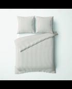 Juego de funda nórdica y funda de almohada cuadrada de percal de algodón - Aix-Marseille Taupe