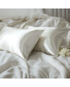 Funda de almohada de seda - Serenisoie Blanc