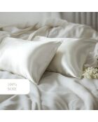 Funda de almohada de seda - Serenisoie Blanc