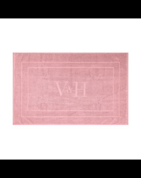 Baumwoll-Badematte - Design 19 Lachsrosa - 60x100 cm