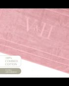 Baumwoll-Badematte - Design 19 Lachsrosa - 60x100 cm
