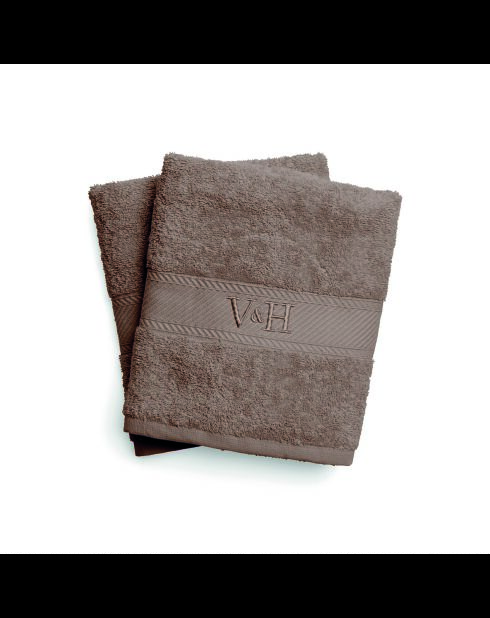 Asciugamano in cotone pettinato - Brown Cloud - 2x (50x100 cm)