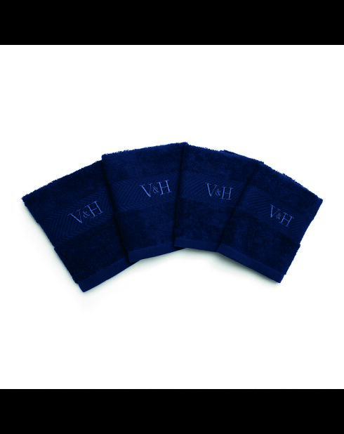 Asciugamano per ospiti in cotone pettinato - Dark Blue Cloud - 4x (30x30 cm)