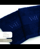 Asciugamano per ospiti in cotone pettinato - Dark Blue Cloud - 4x (30x30 cm)