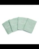 Toalla de invitados de algodón peinado - Mint Cloud - 4x (30x30 cm)