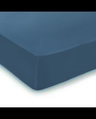 Hoeslaken van katoensatijn - Uni Bleu 06