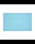 Tapis de bain coton - design 19 Poudre bleu - 60x100 cm