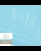 Tapis de bain coton - design 19 Poudre bleu - 60x100 cm