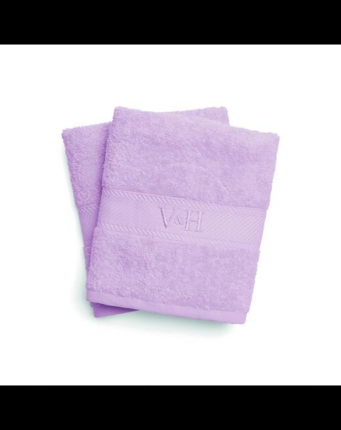 Asciugamano in cotone pettinato - Lilac Cloud - 2x (50x100 cm)
