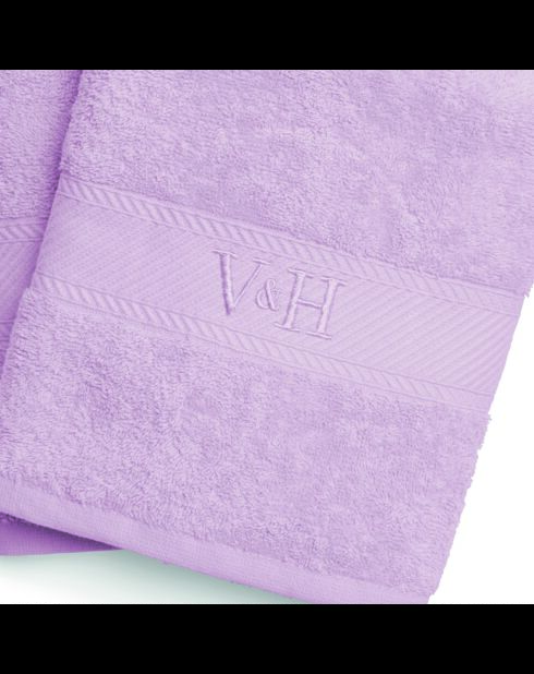 Asciugamano in cotone pettinato - Lilac Cloud - 2x (50x100 cm)