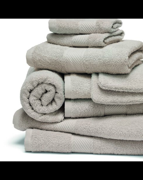 Complete badlinnenset van gekamd katoen - Nuage Sable - 4x (50x100 cm) + 2x (70x140 cm) + 2x (15x21 cm) + 2x (30x30 cm) + 2x (30x30 cm)