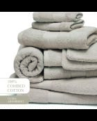 Complete badlinnenset van gekamd katoen - Nuage Sable - 4x (50x100 cm) + 2x (70x140 cm) + 2x (15x21 cm) + 2x (30x30 cm) + 2x (30x30 cm)