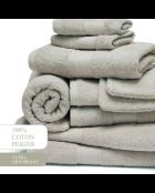 Complete badlinnenset van gekamd katoen - Nuage Sable - 4x (50x100 cm) + 2x (70x140 cm) + 2x (15x21 cm) + 2x (30x30 cm) + 2x (30x30 cm)
