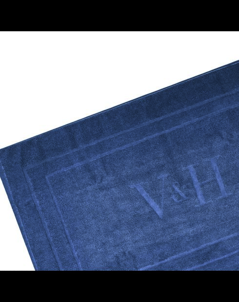Baumwoll-Badematte - Design 19 Graublau - 60x100 cm