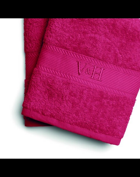Asciugamano in cotone pettinato - Pink blush cloud - 2x (50x100 cm)