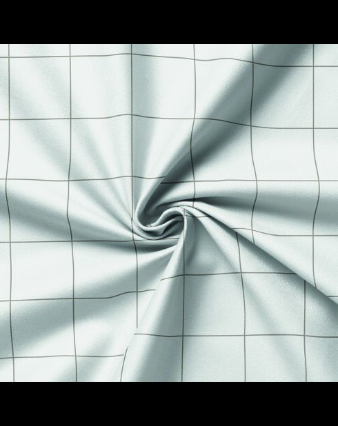 Nackenetui aus Baumwollsatin - Caroline White/Taupe - 43x210 cm