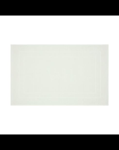 Tapis de bain coton - design 19 Blanc - 60x100 cm