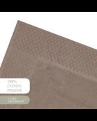 Tapis de bain coton - design 18 Brun - 50x70 cm