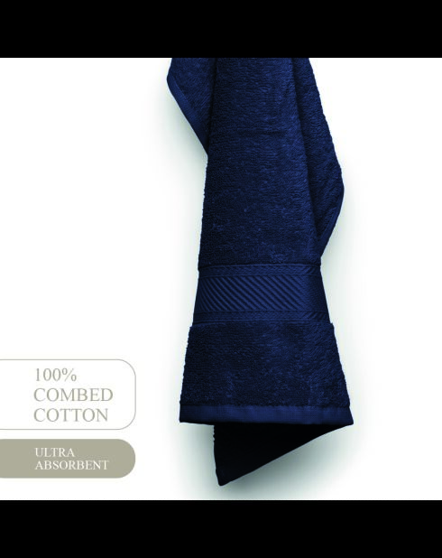 asciugamani in cotone pettinato - Nuvola blu scuro - 2x (45x45 cm)