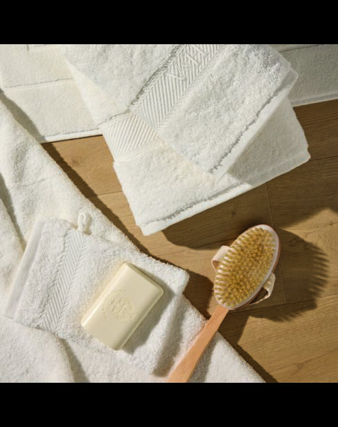 Telo da bagno in cotone pettinato - Ivory Cloud - 100x150 cm