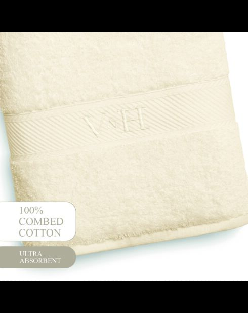 Telo da bagno in cotone pettinato - Ivory Cloud - 100x150 cm
