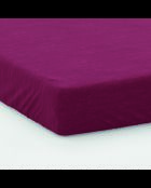 Spannbetttuch aus Baumwollsatin - Uni Bordeaux 01