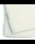 Serviette + drap de bain coton peigné - Nuage Blanc - 50x100 cm + 70x140 cm