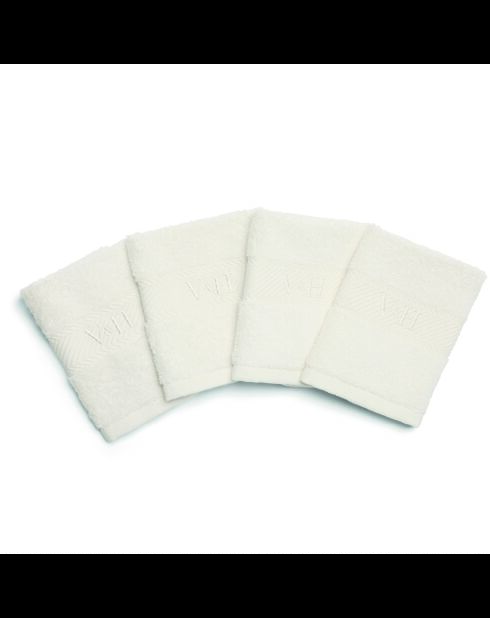 Serviette d'invité coton peigné - Nuage Blanc - 4x(30x30 cm)