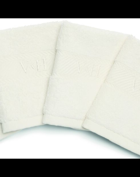 Serviette d'invité coton peigné - Nuage Blanc - 4x(30x30 cm)