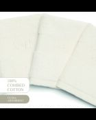 Serviette d'invité coton peigné - Nuage Blanc - 4x(30x30 cm)