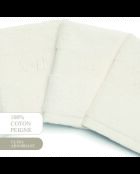 Serviette d'invité coton peigné - Nuage Blanc - 4x(30x30 cm)