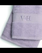Asciugamano in cotone pettinato + telo da bagno - Nuage Lilac - 50x100 cm + 70x140 cm
