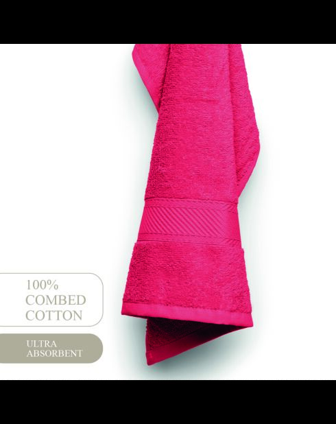 asciugamani in cotone pettinato - Pink blush cloud - 2x (45x45 cm)