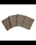 Asciugamano per ospiti in cotone pettinato - Brown Cloud - 4x (30x30 cm)