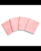 Asciugamano per ospiti in cotone pettinato - Nuvola rosa salmone - 4x (30x30 cm)