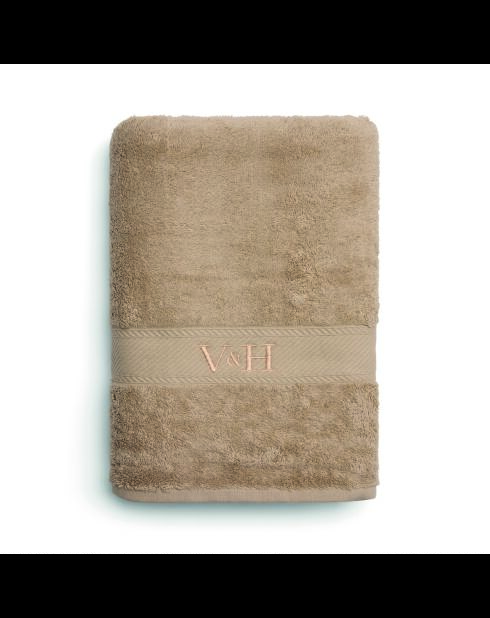 Telo da bagno in cotone pettinato - Taupe Cloud - 100x150 cm