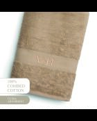 Telo da bagno in cotone pettinato - Taupe Cloud - 100x150 cm