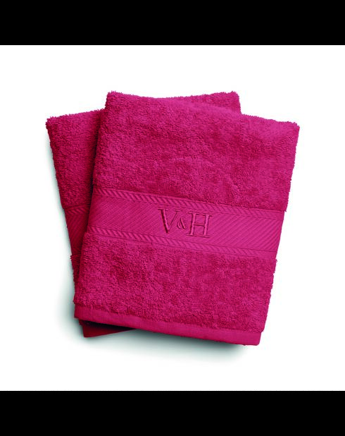 Asciugamano da bagno in cotone pettinato - Pink blush cloud - 2x (70x140 cm)