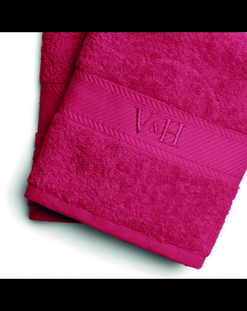 Asciugamano da bagno in cotone pettinato - Pink blush cloud - 2x (70x140 cm)