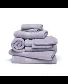 Complete badlinnenset van gekamd katoen - Nuage Lilac - 4x (50x100 cm) + 2x (70x140 cm) + 2x (15x21 cm) + 2x (30x30 cm) + 2x (30x30 cm)
