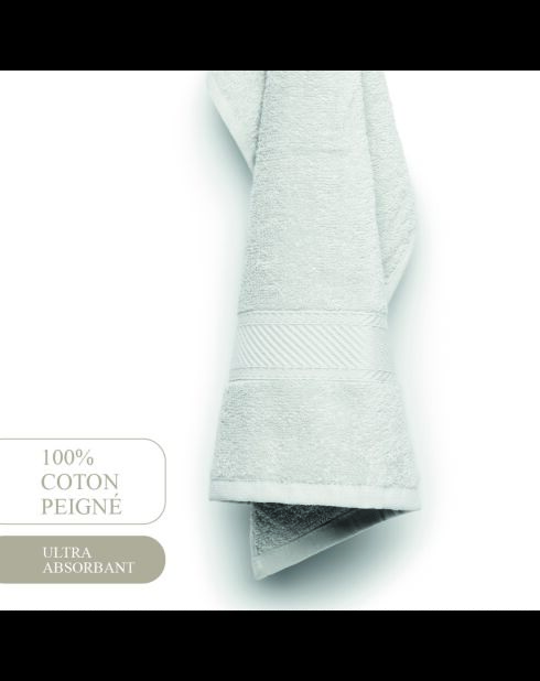 asciugamani in cotone pettinato - White Cloud - 2x (45x45 cm)