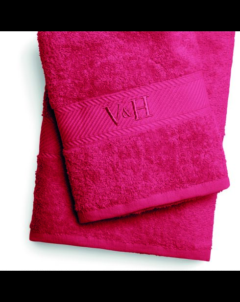Asciugamano in cotone pettinato + telo da bagno - Pink blush cloud - 50x100 cm + 70x140 cm
