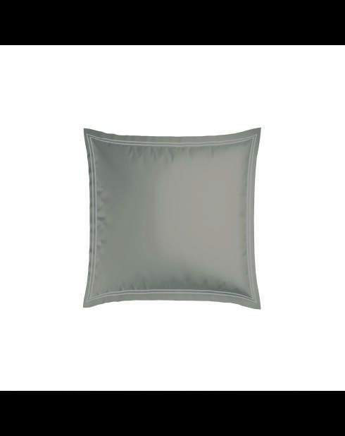 Set de 2 fundas de almohada de satén de algodón - Cannes taupe