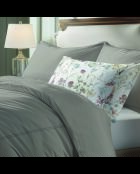Set de 2 fundas de almohada de satén de algodón - Cannes taupe