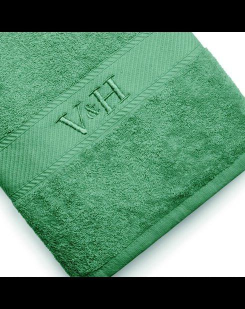 Telo da bagno in cotone pettinato - Cloud bottle green - 100x150 cm