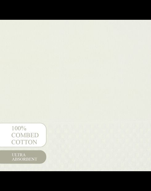 Baumwoll-Badematte - Design 18 Weiß - 50x70 cm