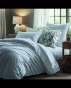 Set de 2 taies d'oreiller coton percale - Aix-Marseille Bleu clair - 2x(50x70 cm)
