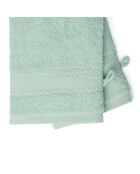 Gant de toilette coton peigné - Nuage Menthe - 2x(15x21 cm)