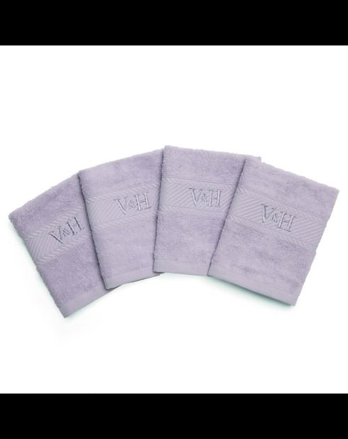 Asciugamano per ospiti in cotone pettinato - Nuage Lilac - 4x (30x30 cm)